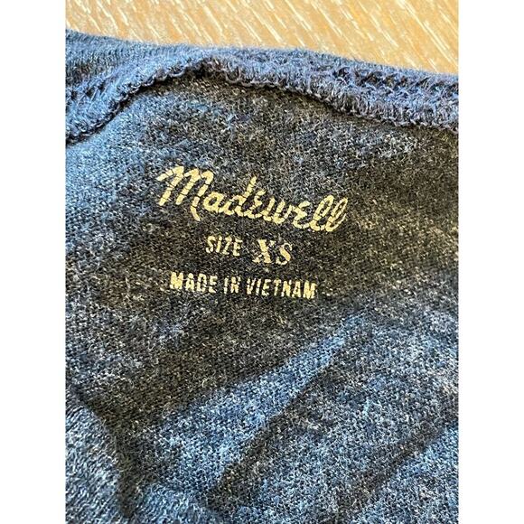 MADEWELL Navy Cotton Crew Neck Tee T-Shirt XS - Picture 4 of 7